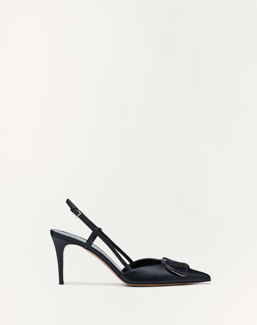 Valentino Handbags Décolleté Slingback Vlogo Signature In Vitello 80mm per Donna in Nero | Valentino IT Offerta
