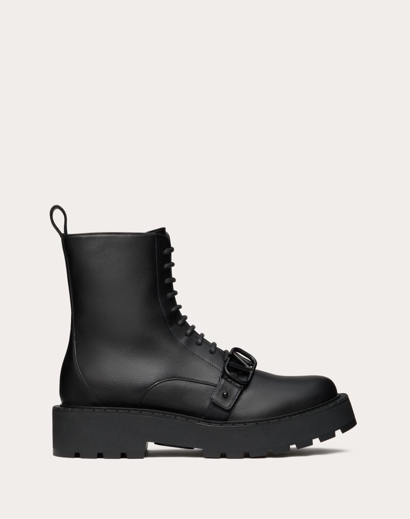 Valentino Handbags Combat Boot Vlogo Signature In Vitello 45mm per Donna in Nero | Valentino IT Enormi risparmi