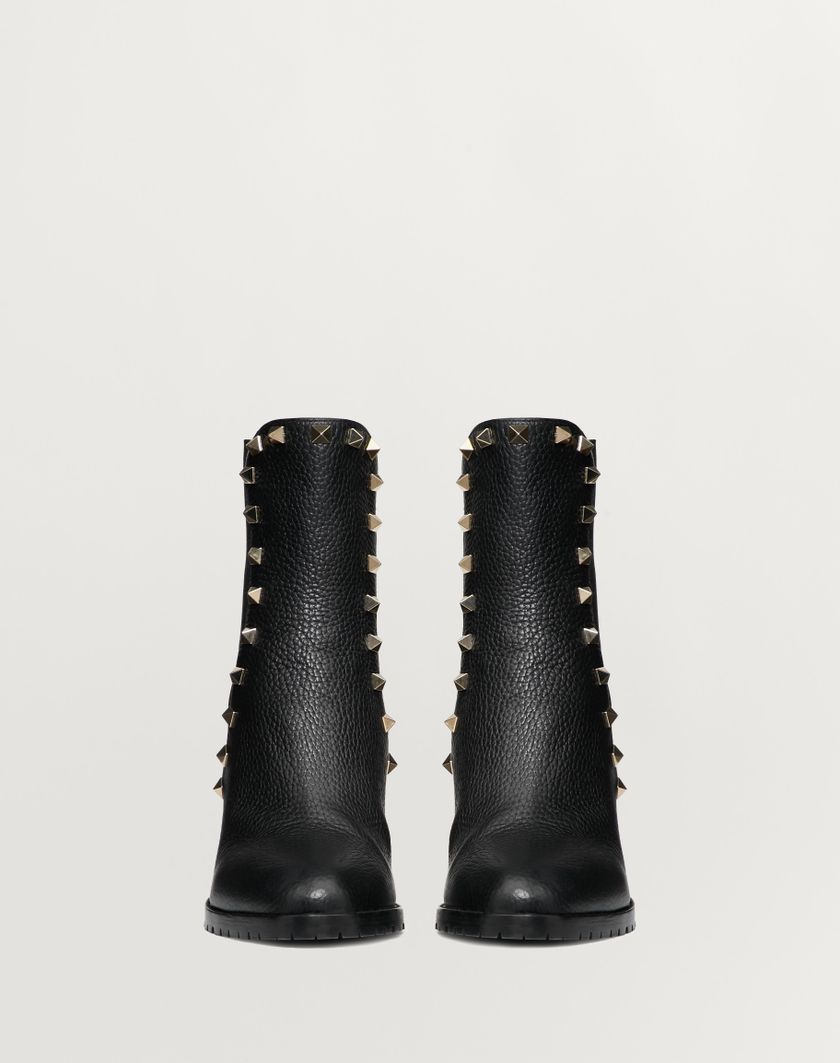 Valentino Handbags Stivaletto Rockstud In Vitello Granato 80mm per Donna in Nero | Valentino IT Ultimo giorno