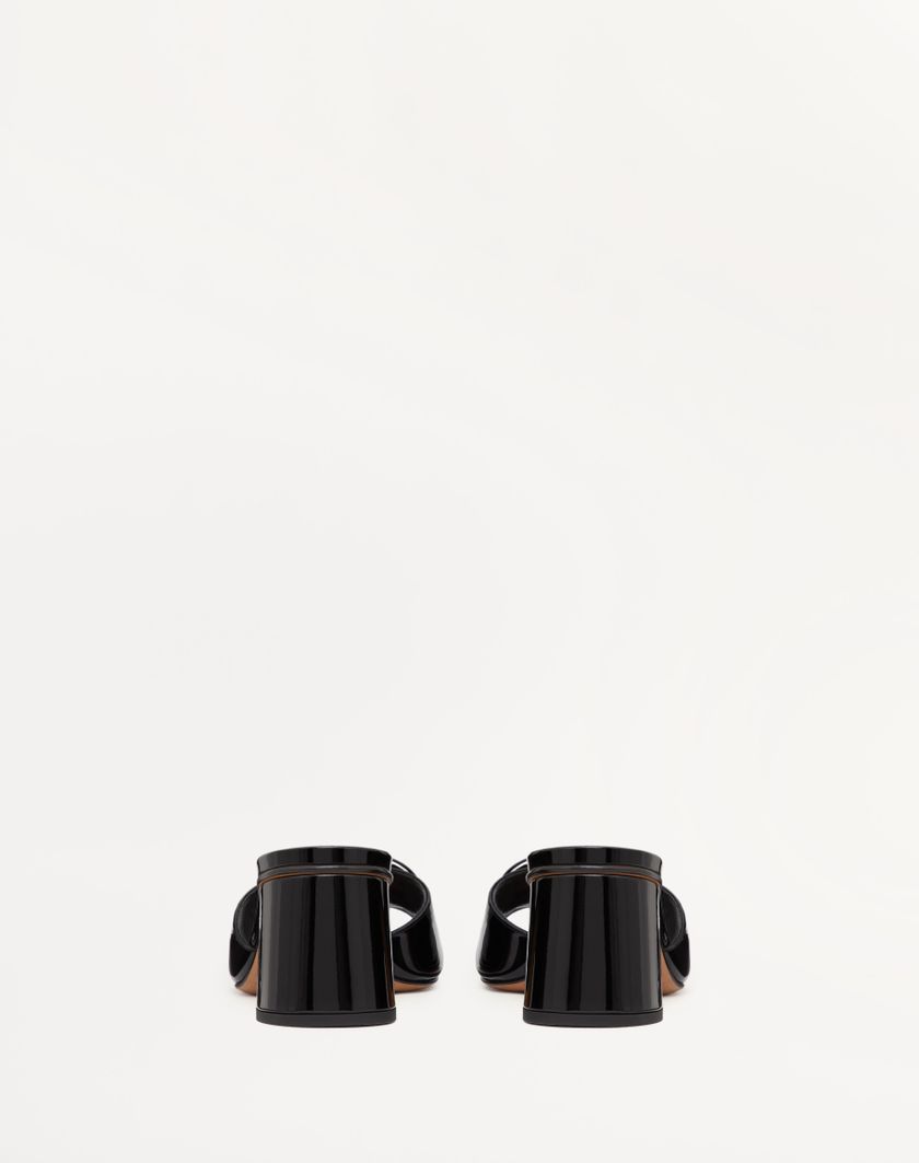 Valentino Handbags Sandalo Slide Vlogo Signature In Vernice 60mm per Donna in Azzurro | Valentino IT In vendita