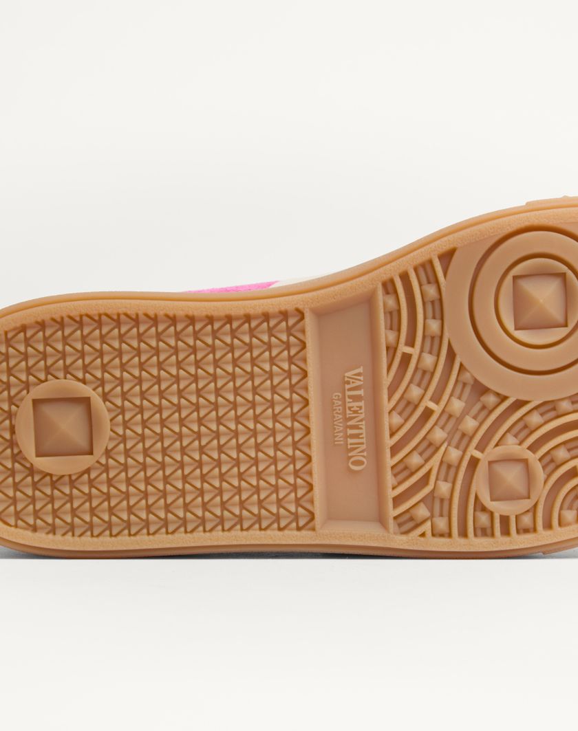 Valentino Handbags Sneaker Upvillage In Crosta per Donna in Cyclamin Pink/hot Pink/glace | Valentino IT Spedizione Gratuita