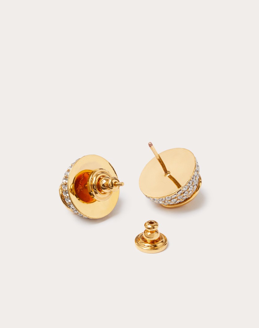 Valentino Handbags Orecchini Vlogo Signature per Donna in Oro | Valentino IT Grandi sconti