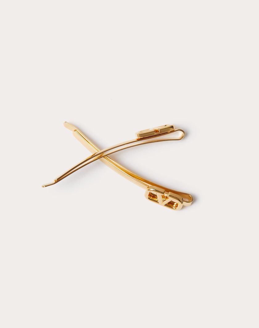 Valentino Handbags Fermagli Per Capelli Vlogo Signature In Metallo per Donna in Oro | Valentino IT Affare Del Giorno