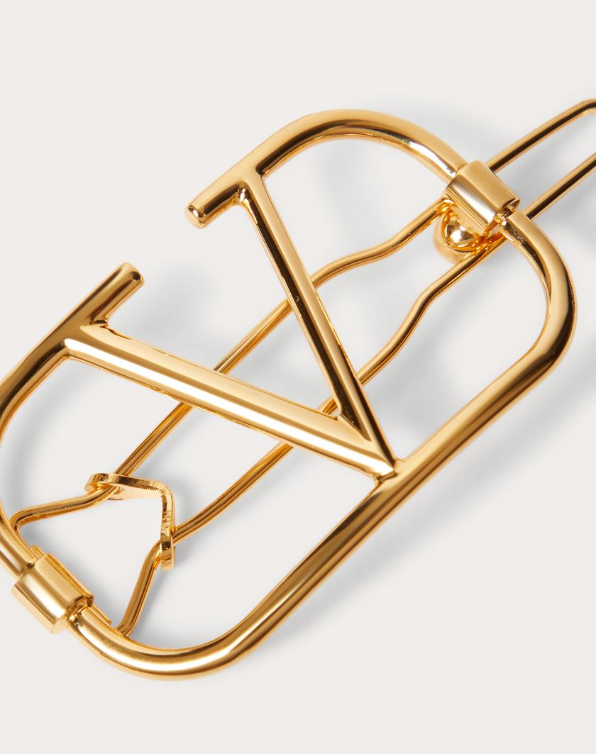 Valentino Handbags Fermaglio Per Capelli Vlogo Signature In Metallo per Donna in Oro | Valentino IT Sconto