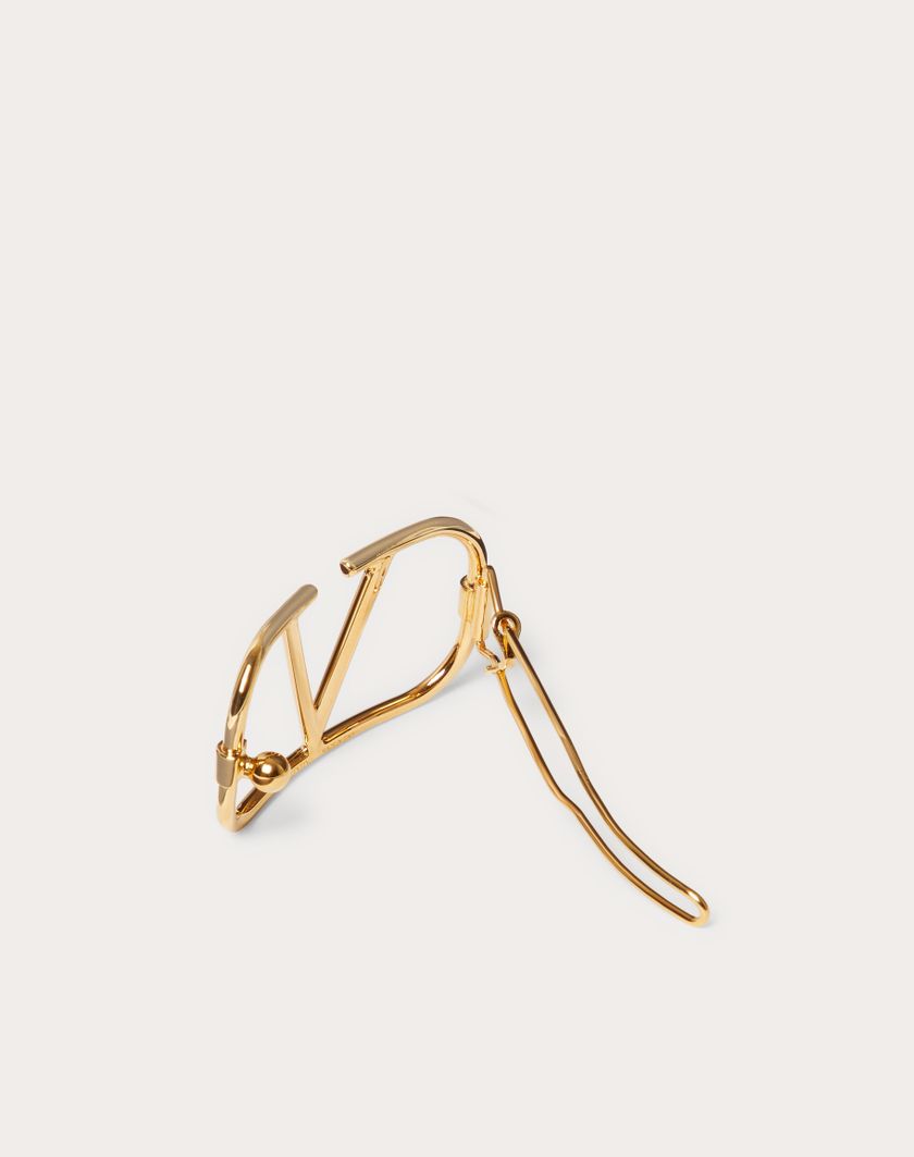 Valentino Handbags Fermaglio Per Capelli Vlogo Signature In Metallo per Donna in Oro | Valentino IT Sconto