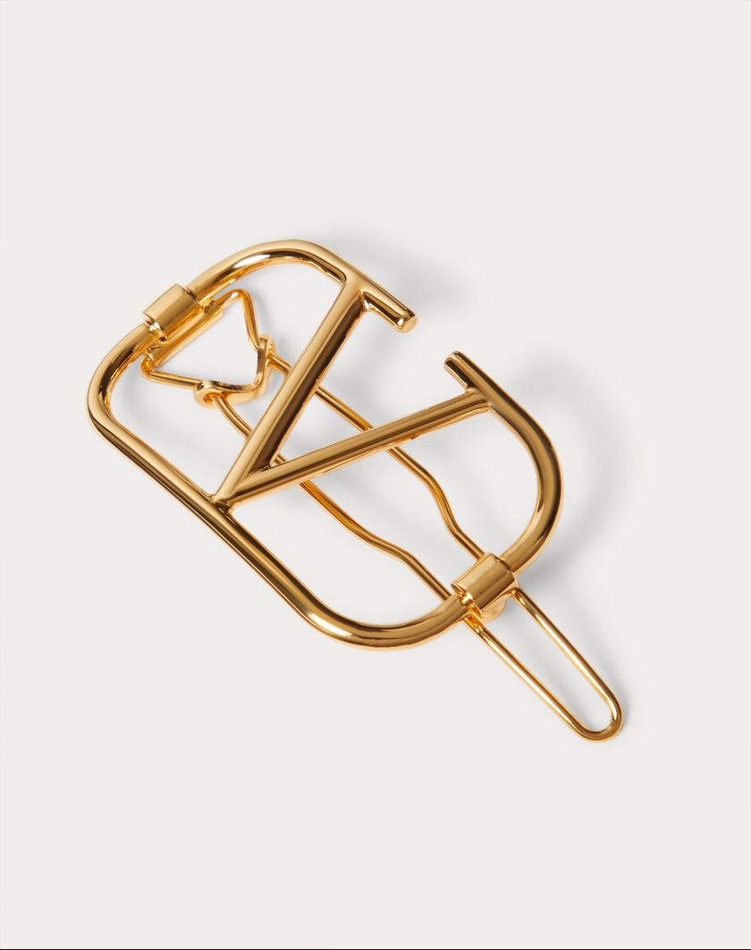 Valentino Handbags Fermaglio Per Capelli Vlogo Signature In Metallo per Donna in Oro | Valentino IT Sconto