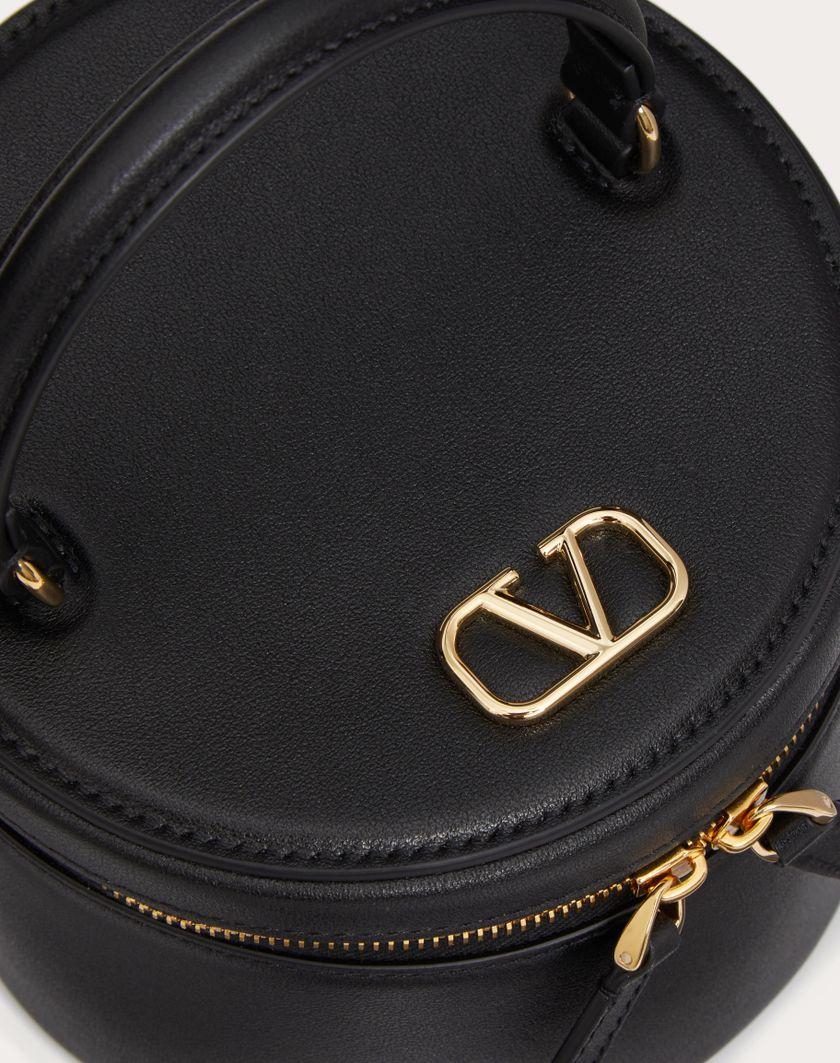 Valentino Handbags Mini Vanity Porta Gioielli Vlogo Signature In Vitello per Donna in Nero | Valentino IT Offerte esclusive