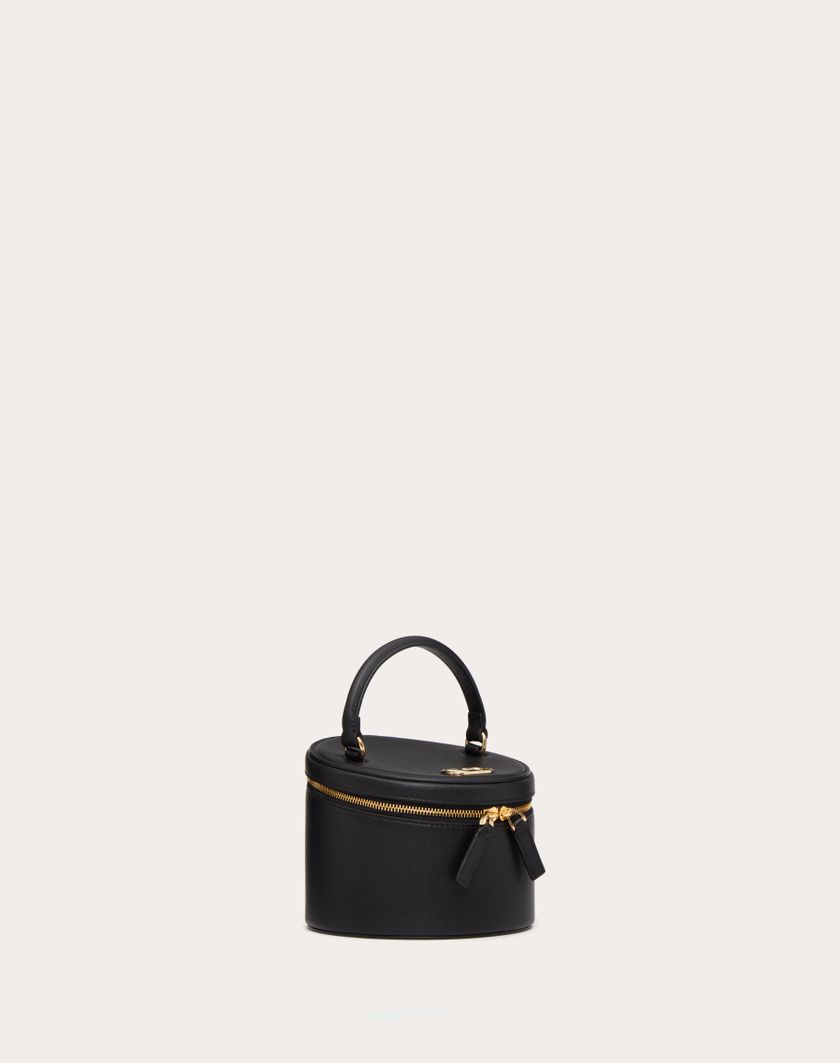 Valentino Handbags Mini Vanity Porta Gioielli Vlogo Signature In Vitello per Donna in Nero | Valentino IT Offerte esclusive