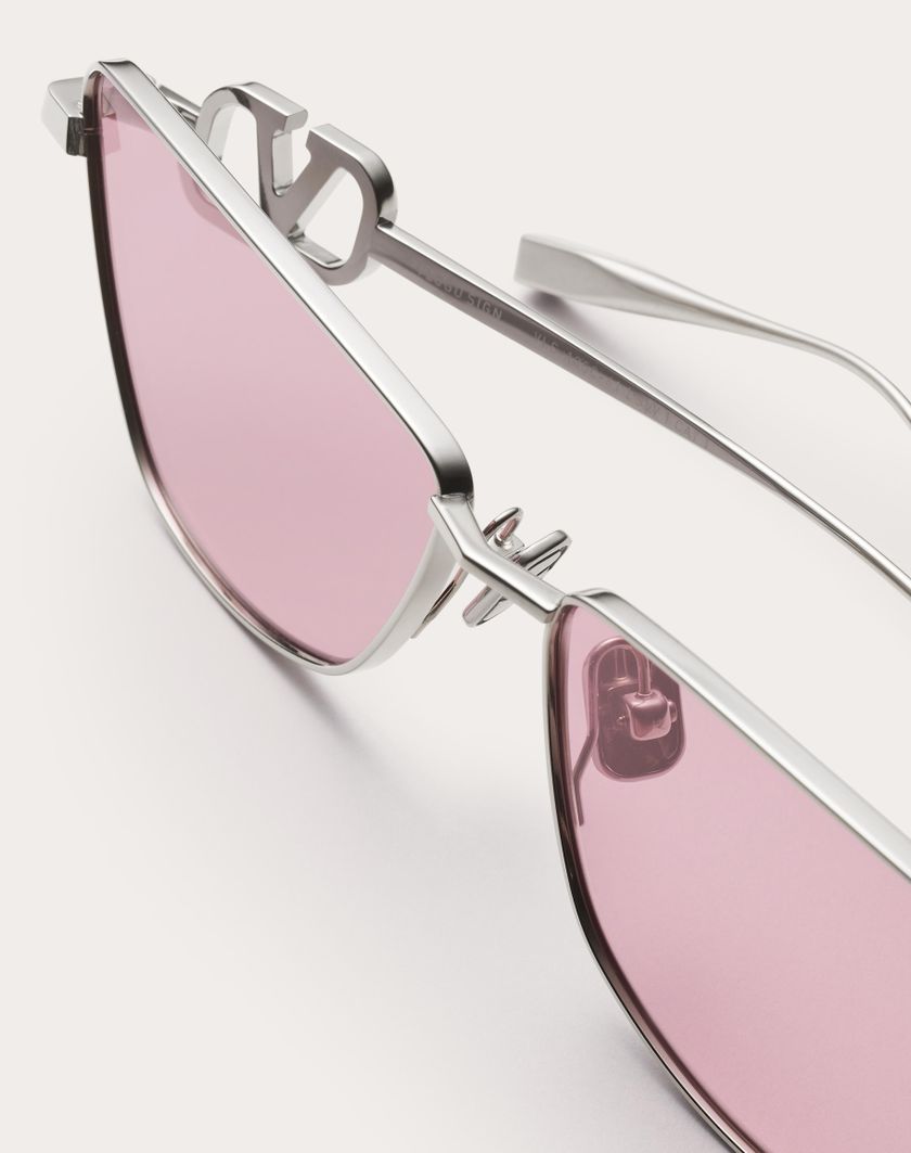 Valentino Handbags Vlogo Sign Occhiale Cat-eye In Titanio in Bordeaux | Valentino IT Super Saving Price