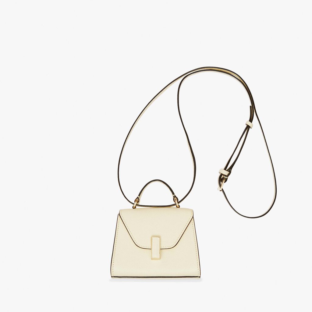 Valextra Borsa da cintura in pelle bianca con tracolla | Valextra Iside Qualità Garantita