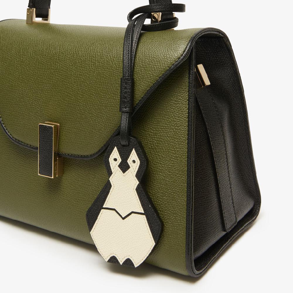 Valextra Charm per borsa Pinguino in Pelle Bianca e Nera | Valextra Flash Sale