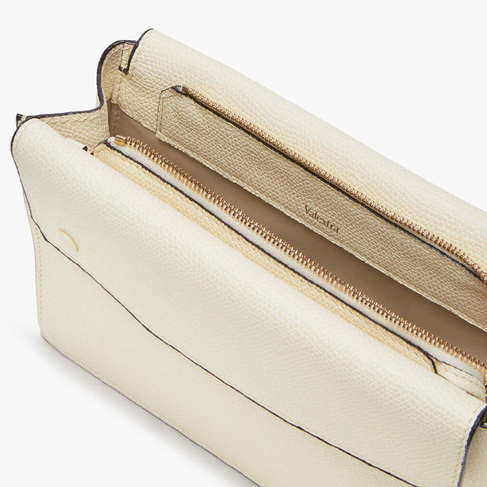 Valextra Borsetta piccola Mini in Pelle Bianca | Valextra Pocket Moda