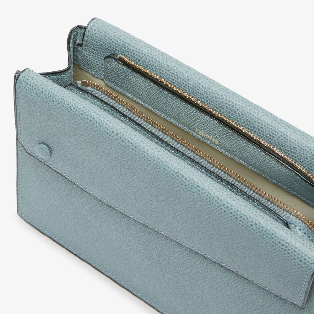 Valextra Borsetta piccola Mini in Pelle Blu | Valextra Pocket 2025