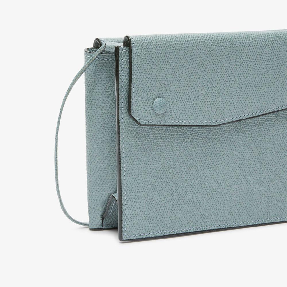 Valextra Borsetta piccola Mini in Pelle Blu | Valextra Pocket 2025
