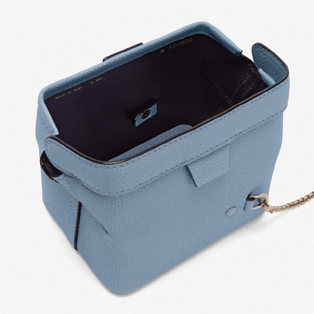 Valextra Borsa da viaggio in Pelle Azzurra | Valextra Tric Trac Nuovo