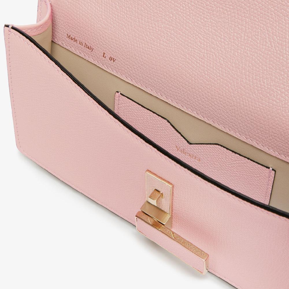 Valextra Borsetta clutch compatta in Pelle Rosa | Valextra Iside Qualità