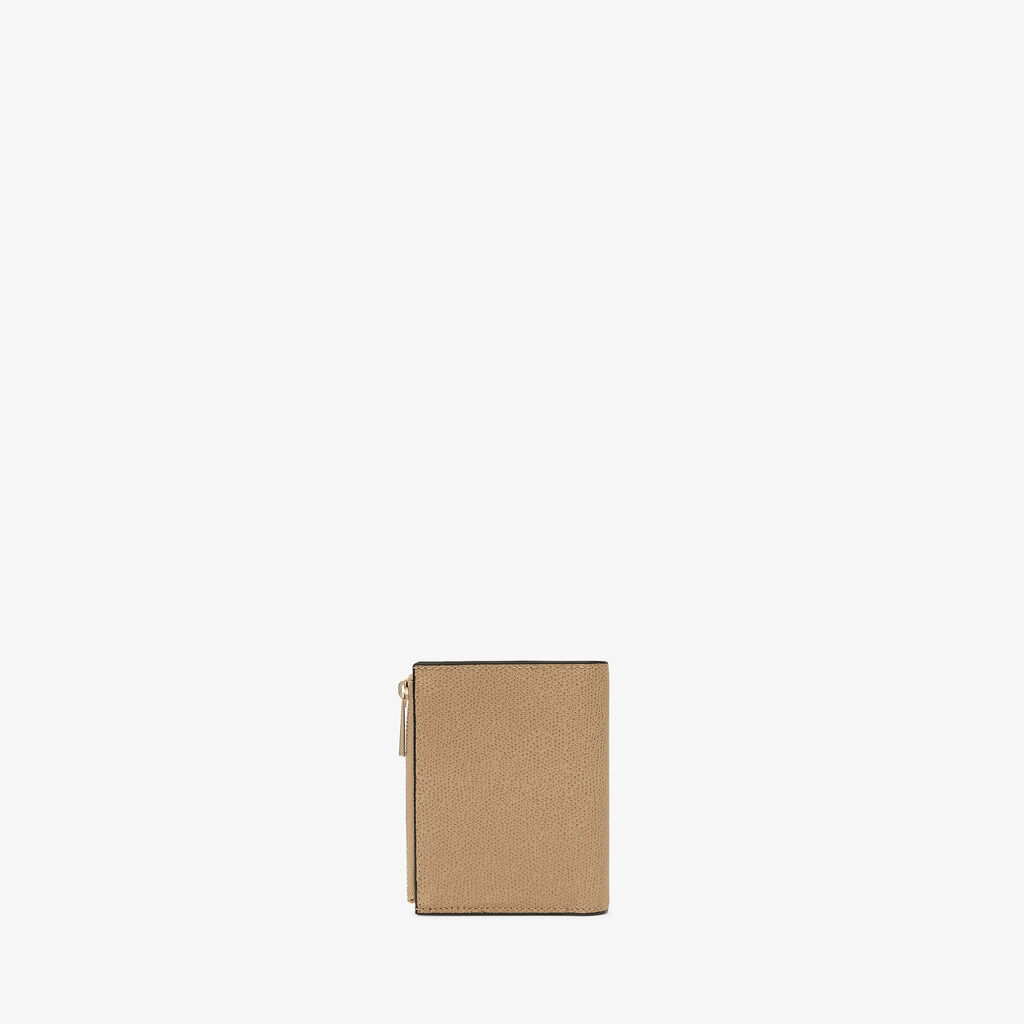 Valextra Portafoglio bifold con bottone di Lusso in Pelle Beige | Valextra Promozione Limitata