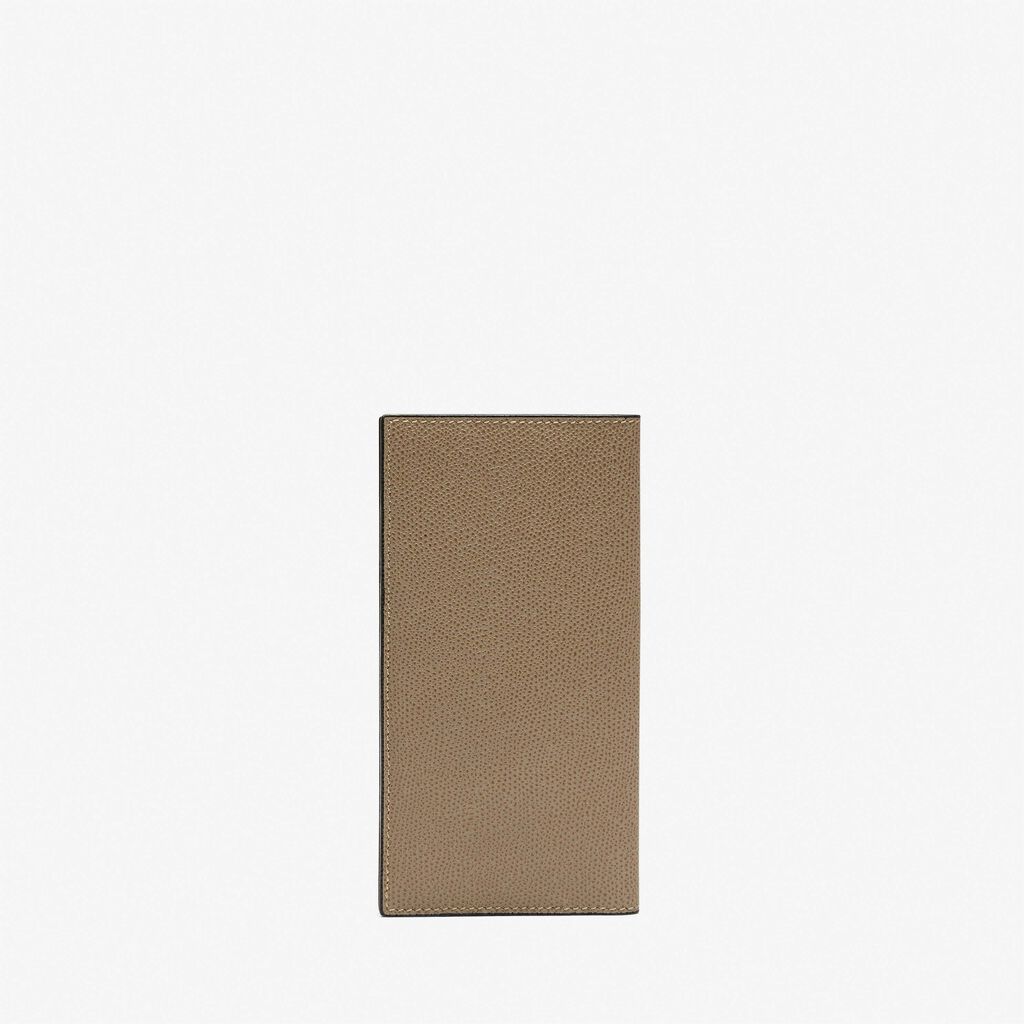 Valextra Portafoglio verticale bifold in Pelle Marrone Tortora | Valextra Affare Del Giorno