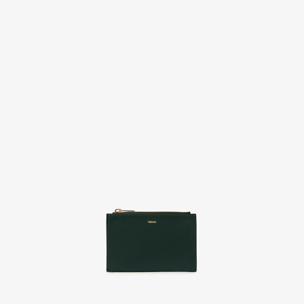 Valextra Portamonete da Donna in Pelle Verde di Lusso | Valextra Presa