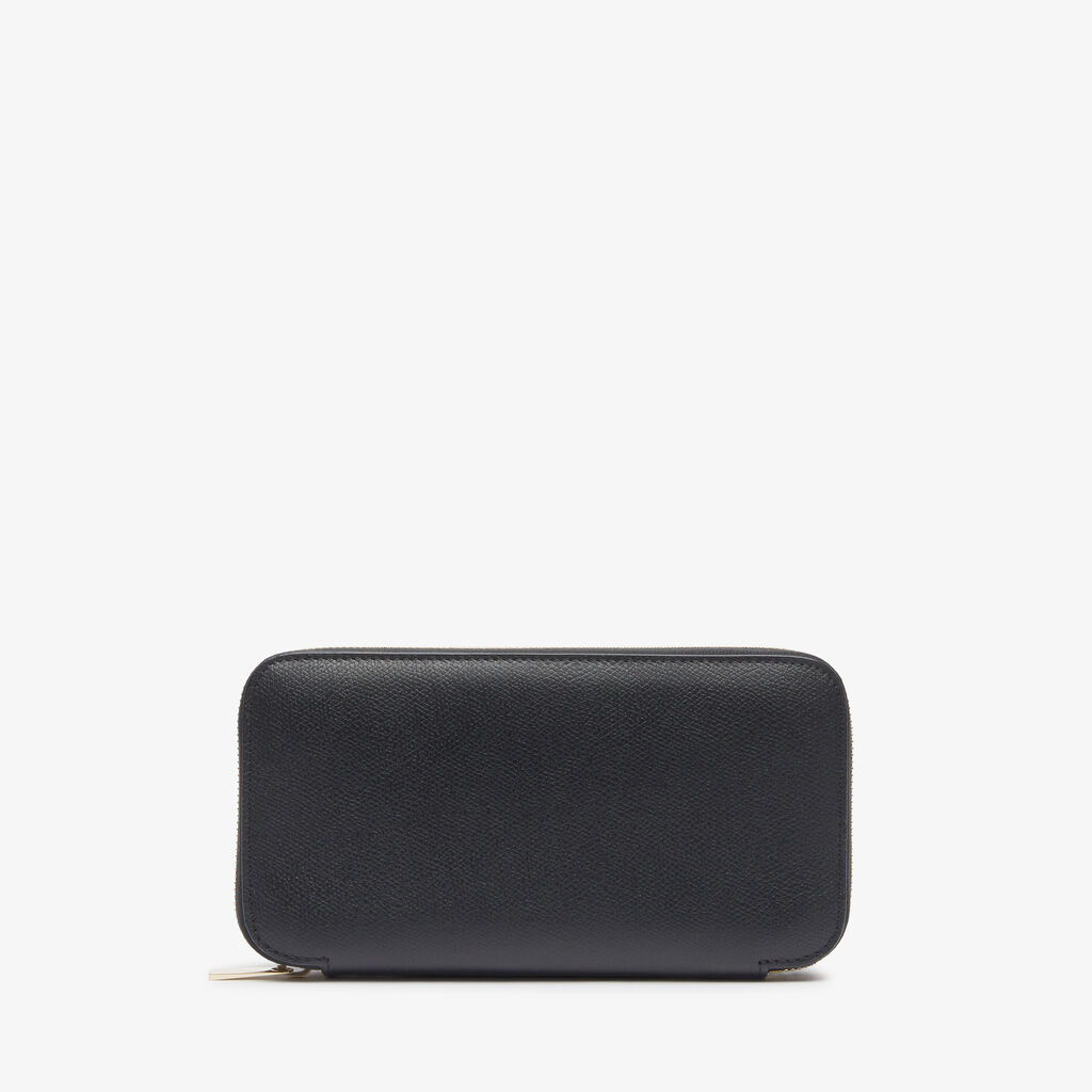 Valextra Portafoglio da Donna di Lusso in Pelle Nera | Valextra Zip Around Online