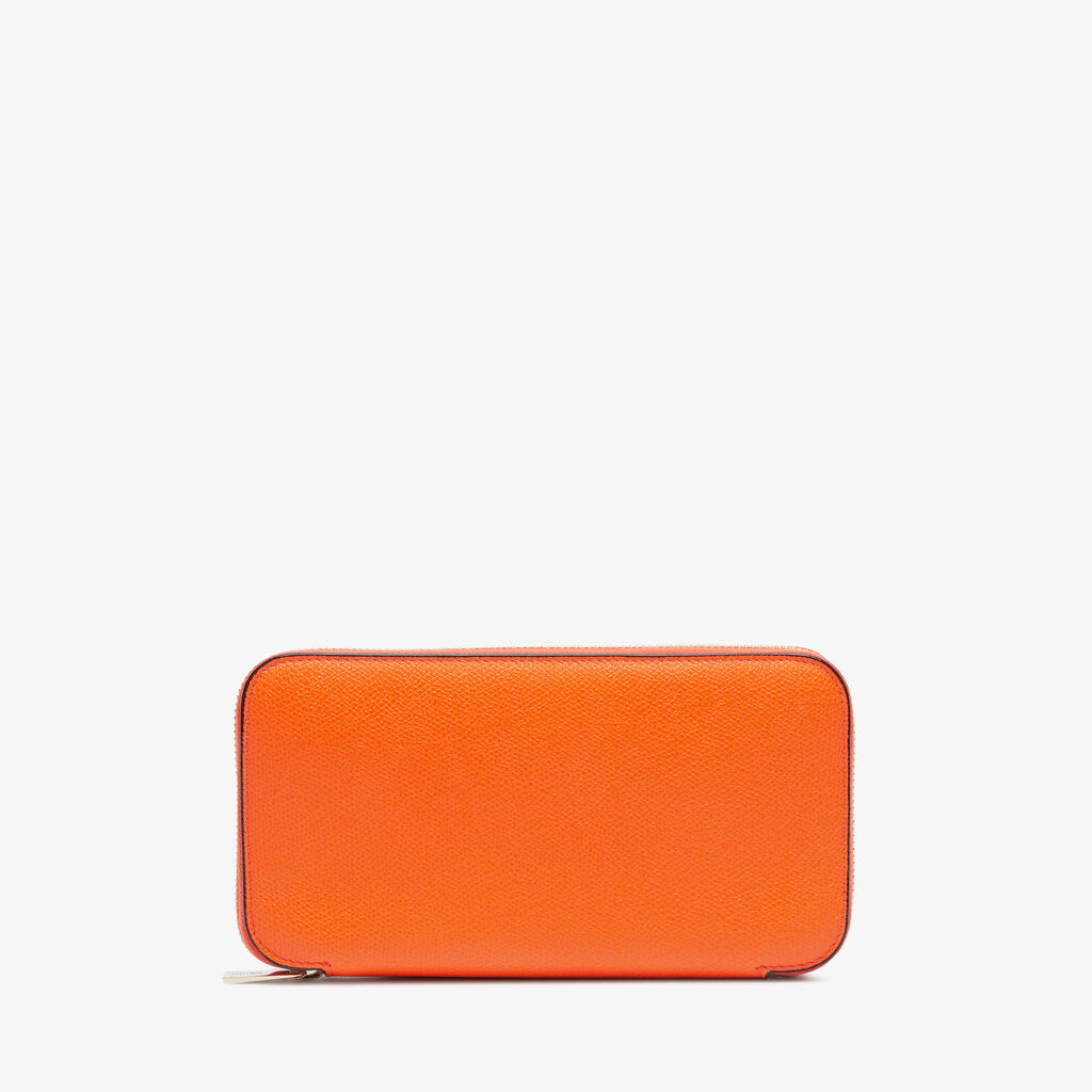 Valextra Portafoglio da Donna in Pelle Arancione | Valextra Zip Around Spedizione Gratuita