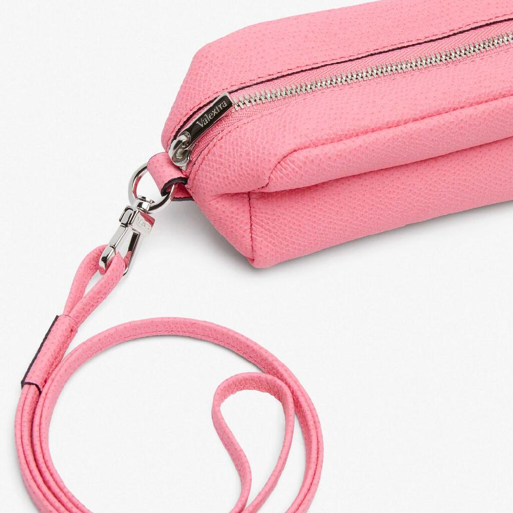 Valextra Micro beauty-case/Micro bag in Pelle Rosa | Valextra Offerte