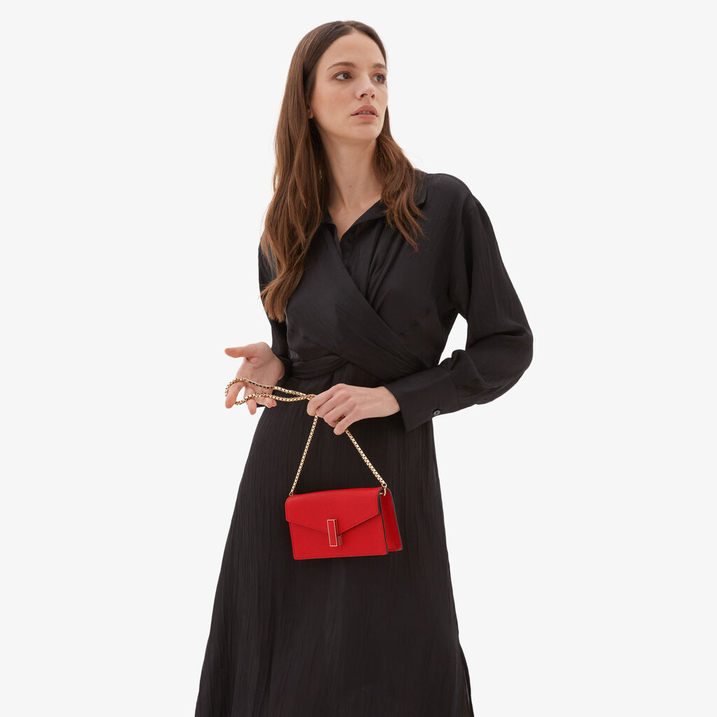 Valextra Pochette semplice e compatta in Pelle Rossa | Valextra Iside Hotsell