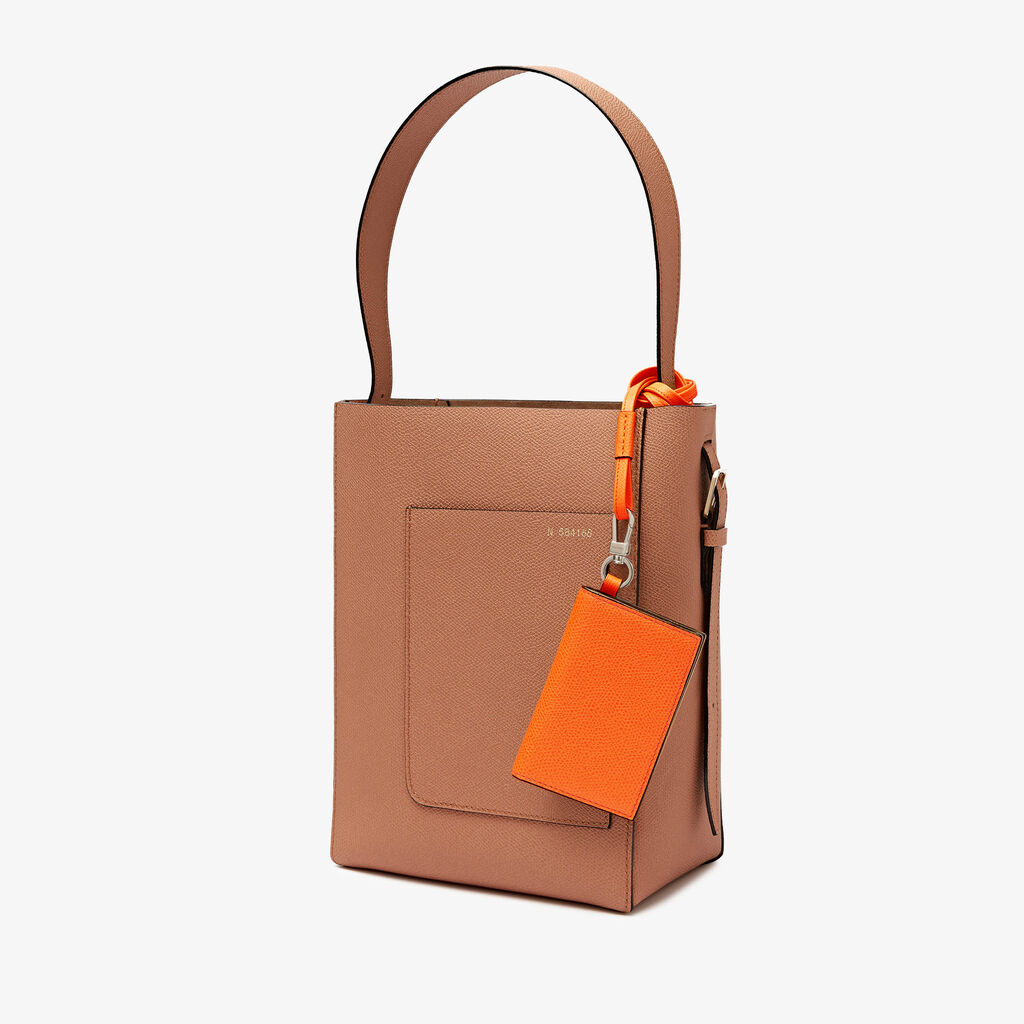 Valextra Porta carte con laccio da Donna in Pelle Arancione | Valextra Saldi Di Fabbrica