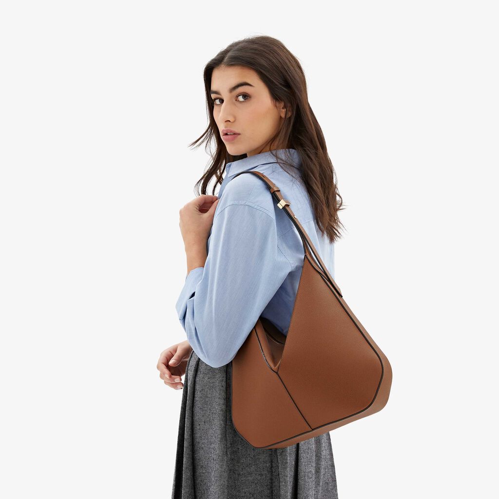 Valextra Borsa hobo da Donna di Lusso in pelle Marrone | Valextra Vivi 2025