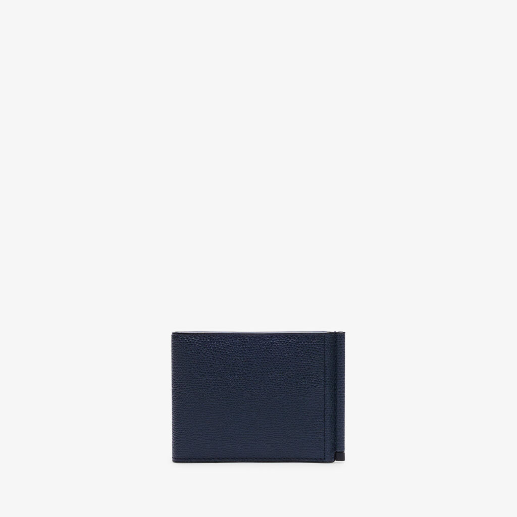 Valextra Portafoglio fermasoldi da Uomo in Pelle Blu | Valextra Nuovo