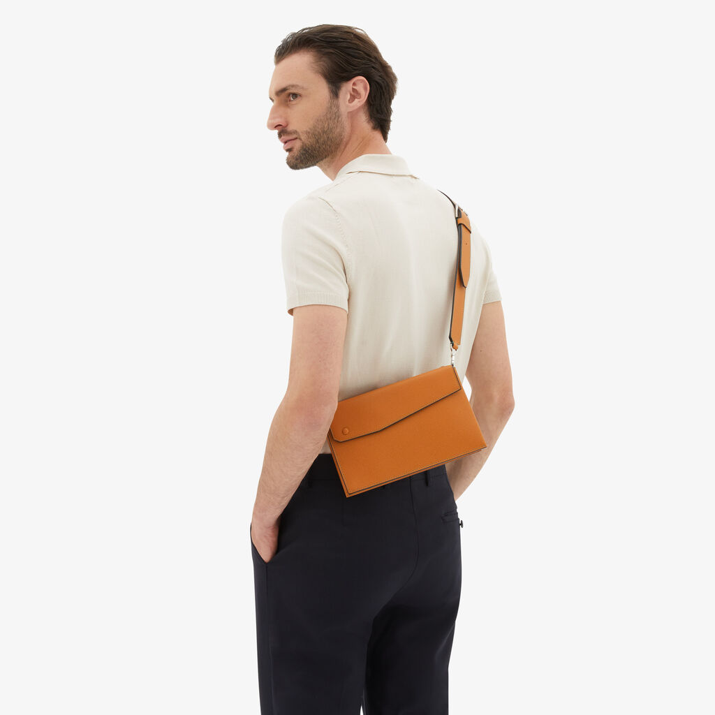 Valextra Borsa marsupio da Uomo in Pelle Marrone | Valextra Pocket Negozi Online