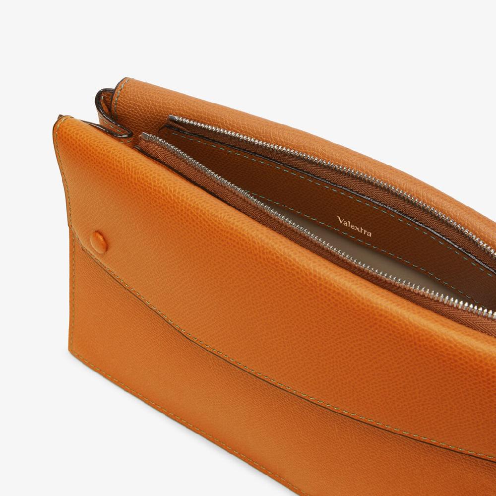 Valextra Borsa marsupio da Uomo in Pelle Marrone | Valextra Pocket Negozi Online