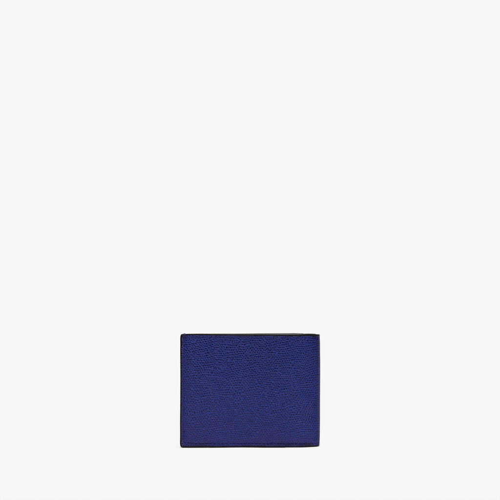 Valextra Portafoglio Bifold in Pelle Blu con portamonete | Valextra Offerta