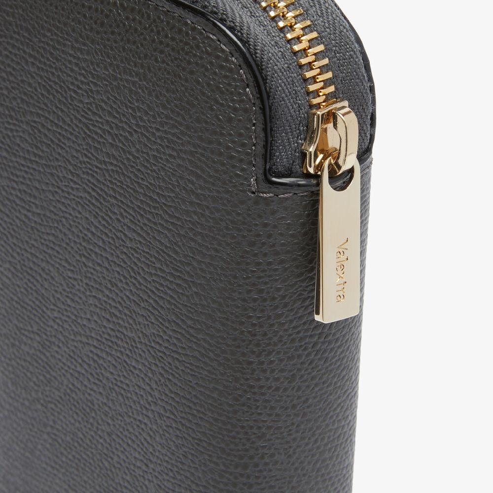 Valextra Portafoglio da Donna di Lusso in Pelle Grigia | Valextra Zip Around Offerte