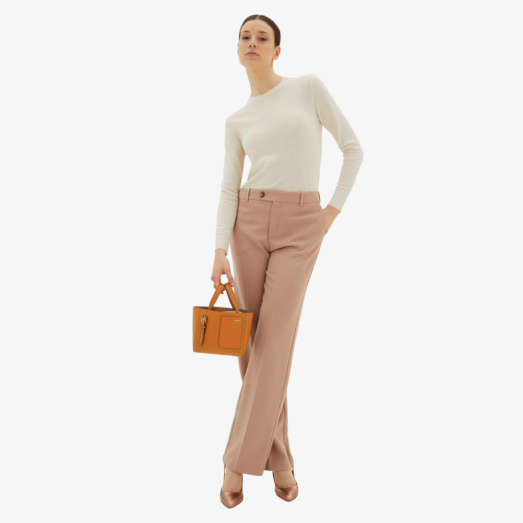 Valextra Borsa Secchiello da Donna in Pelle Marrone rigida | Valextra Soft Nuovo