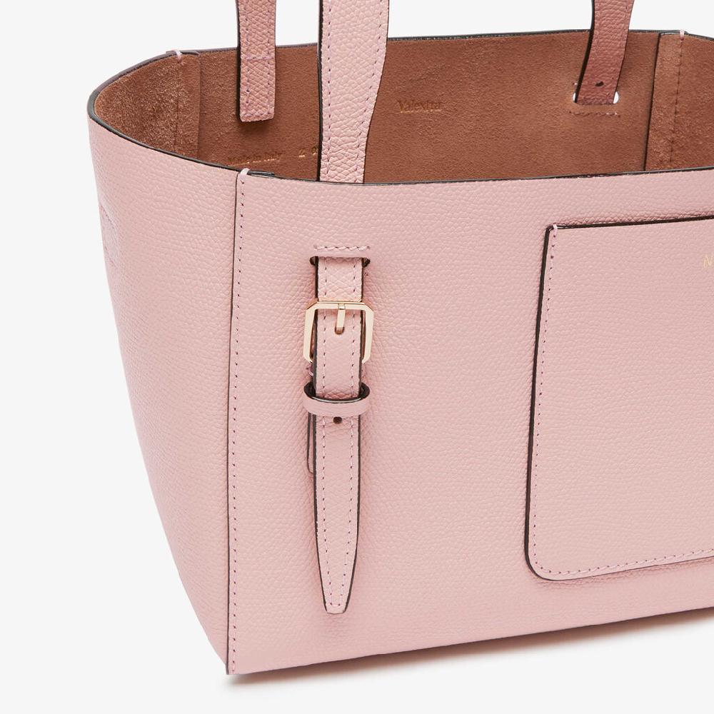 Valextra Borsa Secchiello da Donna di Lusso in Pelle Rosa | Valextra Soft Qualità