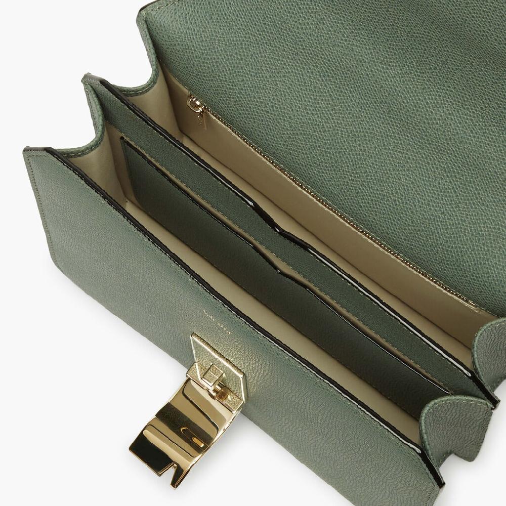 Valextra Borsetta a tracolla da Donna in Pelle Verde | Valextra Promozione