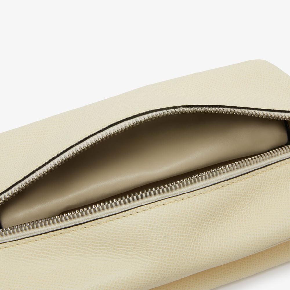 Valextra Borsa Origami Mini da Uomo in Pelle Bianca | Valextra Pezzi Unici