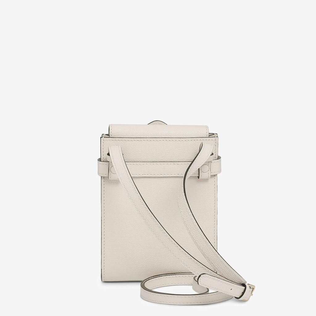 Valextra Borsa a tracolla Micro in Pelle Bianca | Valextra Brera Sottocosto