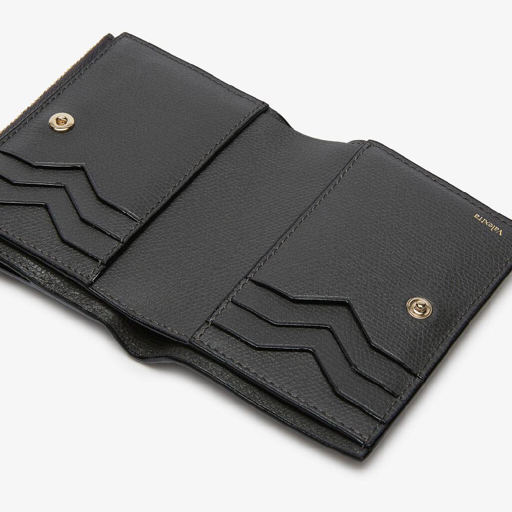 Valextra Portafoglio bifold da Uomo di Lusso in Pelle Grigia | Valextra Nuovo