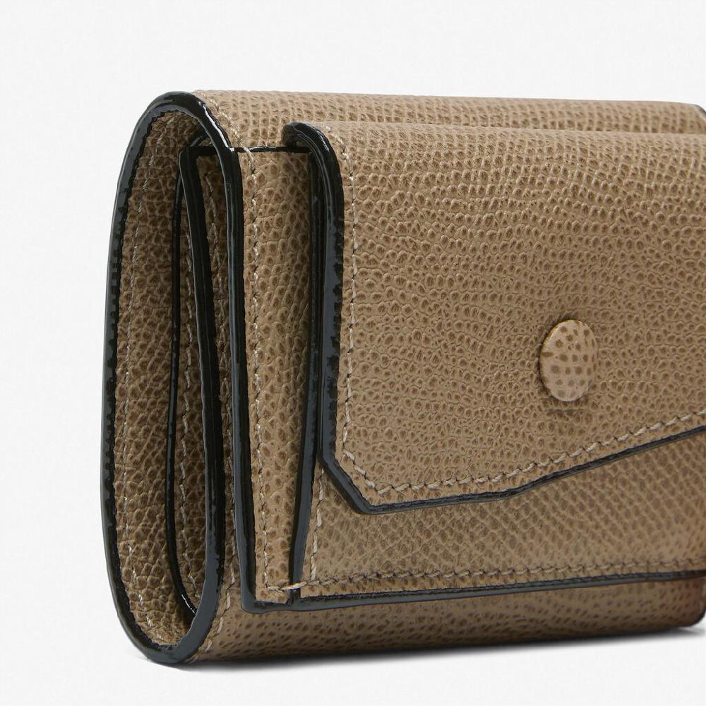 Valextra Portafoglio Bifold in Pelle Marrone Tortora | Valextra Promozione