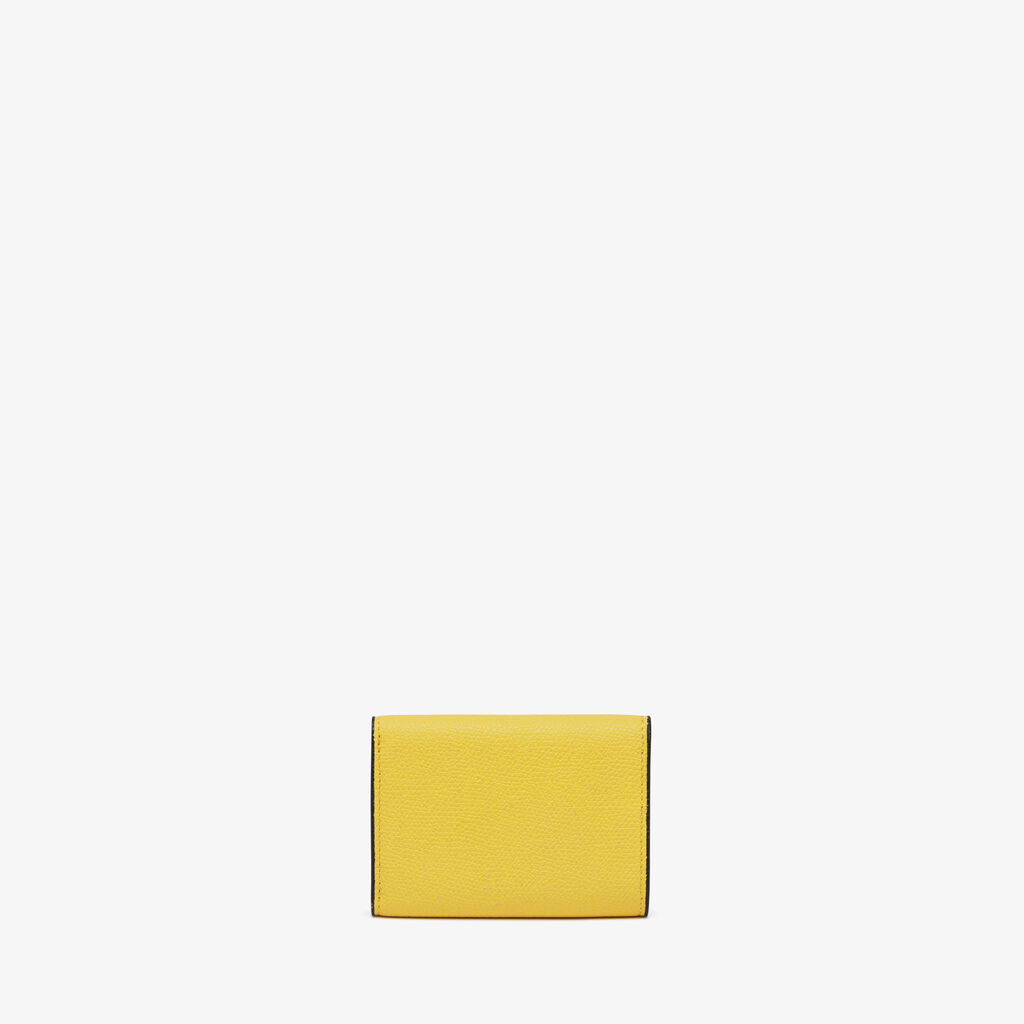 Valextra Portafoglio bifold in Pelle Gialla | Valextra Spedizione Gratuita