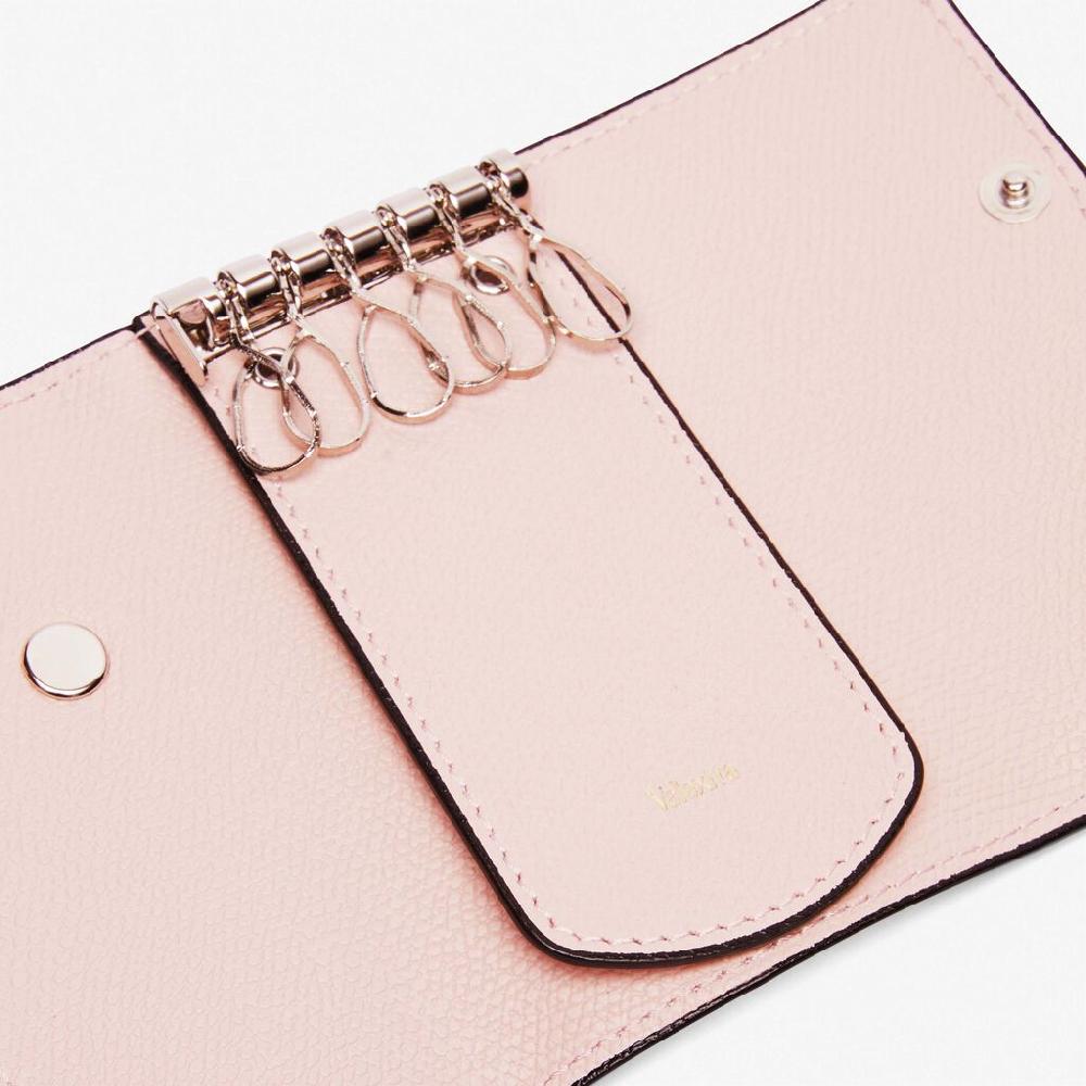 Valextra Portachiavi in Pelle Rosa | Valextra Negozi Online