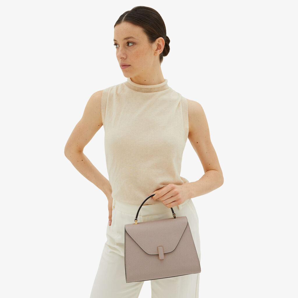 Valextra Borsa a mano da Donna in Pelle Rosa Nude | Valextra Iside Acquista Ora