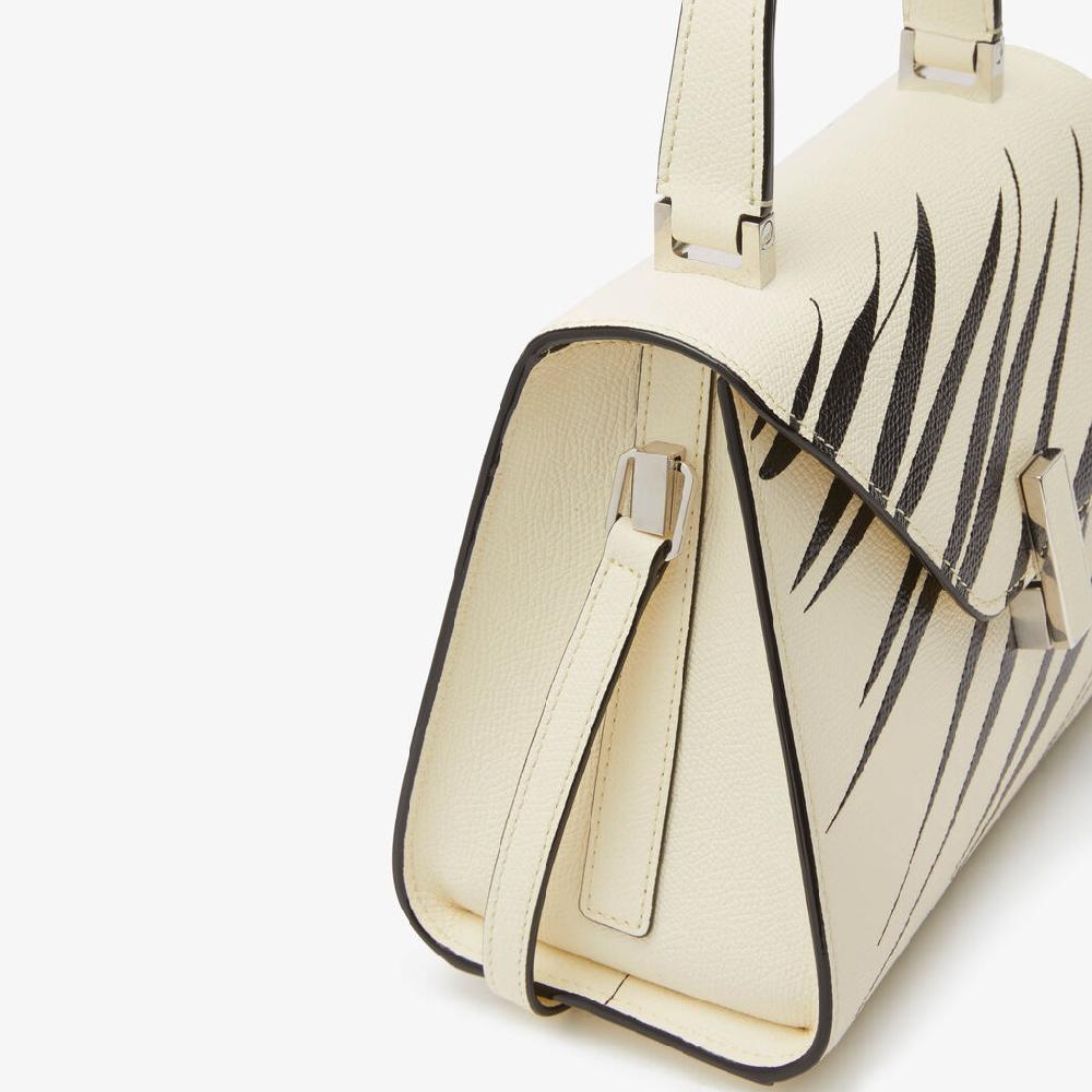 Valextra Borsa a mano da Donna di Lusso Bianca e Nera | Valextra Iside Shopping Online