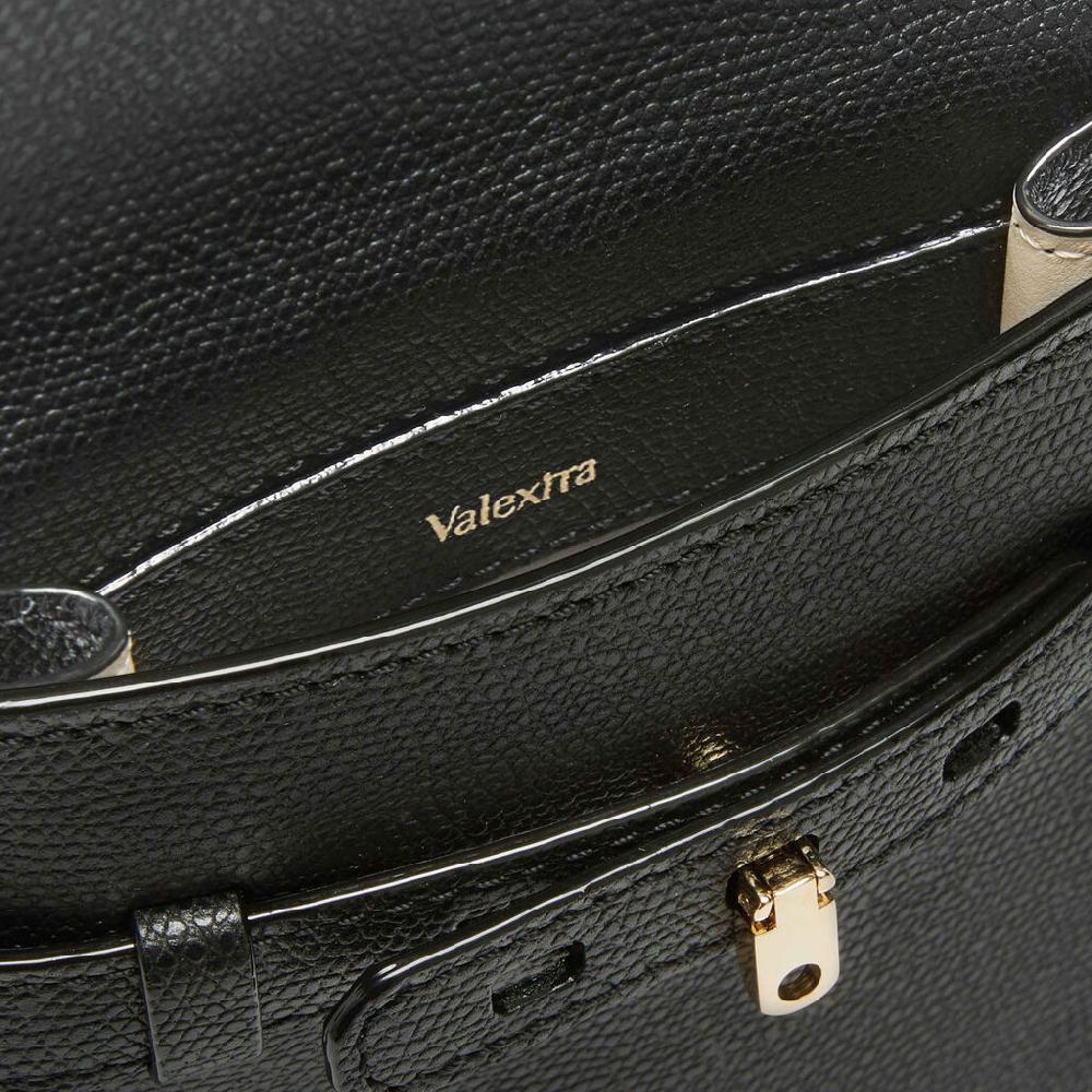 Valextra Borsa a tracolla Micro in Pelle Nera | Valextra Brera Convenienza