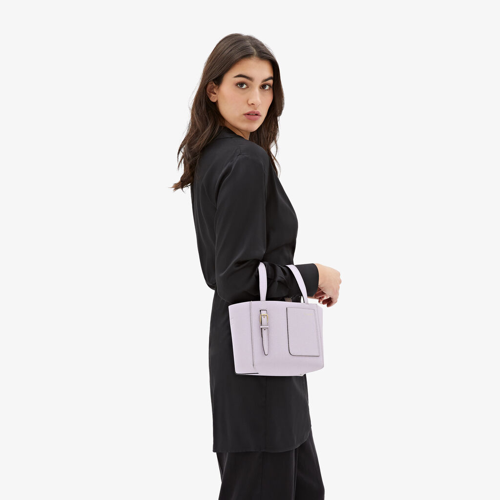 Valextra Borsa a secchiello Donna di Lusso in Pelle Lilla | Valextra Soft Offerta