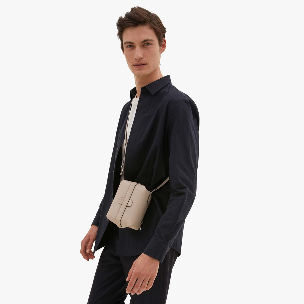 Valextra Borsa a tracolla Mini in Pelle Rosa Nude | Valextra Tric Trac Outlet