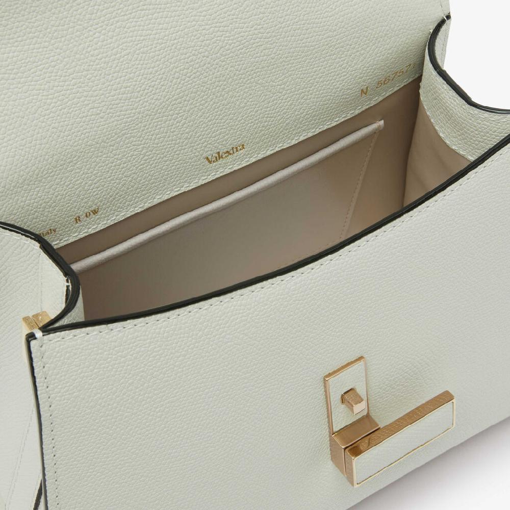 Valextra Borsetta a mano da Donna Mini in Pelle Bianca | Valextra Iside In Vendita