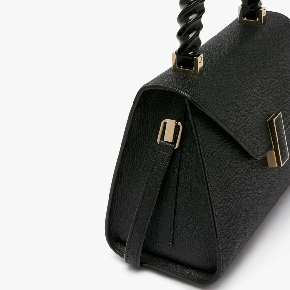 Valextra Borsa a mano da Donna Mini in Pelle rigida Nera | Valextra Iside Saldi